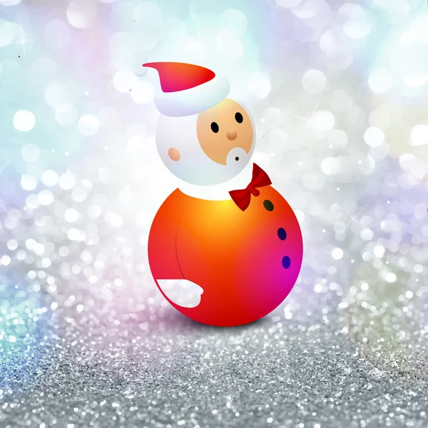 Merry Christmas celebration met Santa Claus. — Stockvector