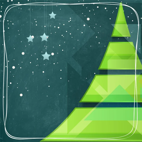 Árbol de Navidad Creativo para Feliz Navidad . — Archivo Imágenes Vectoriales