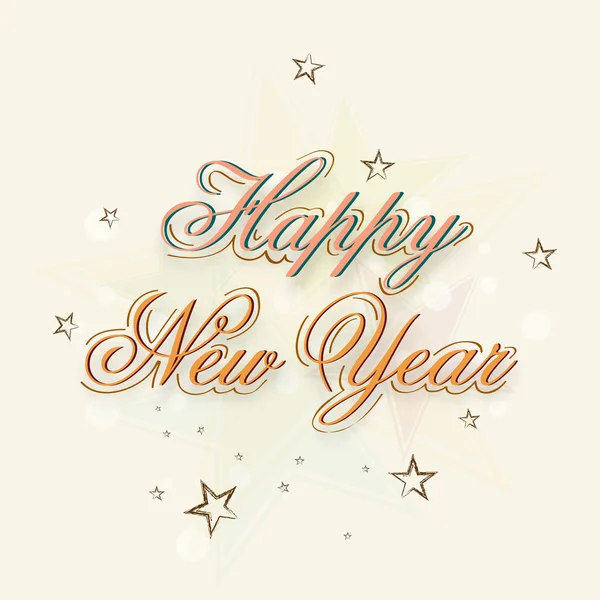 Greeting card for New Year celebration. — Stock Vector