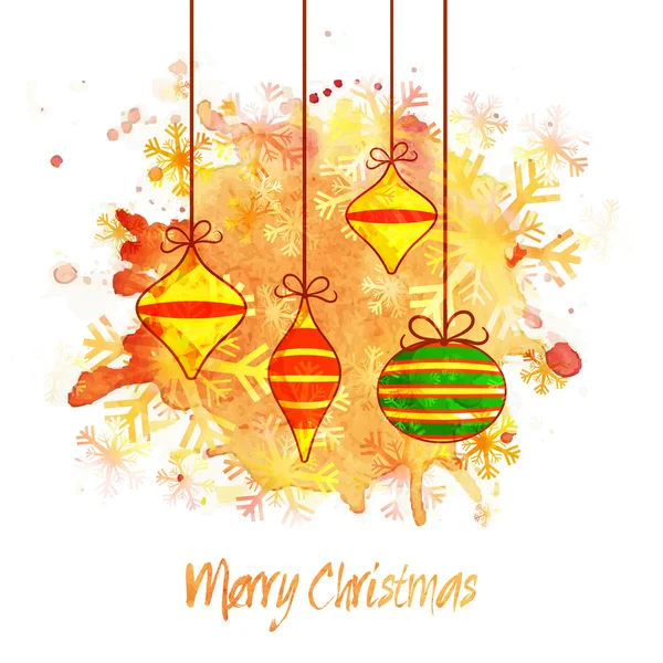Greeting card for Christmas celebration. — Stock Vector