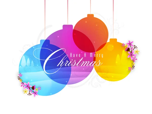 Greeting card for for Merry Christmas. — Stock Vector