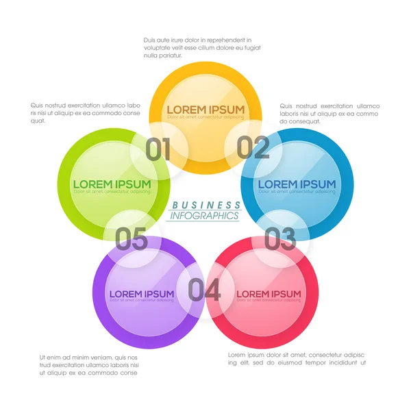 Infographic barevné prvky pro podnikání. — Stockový vektor