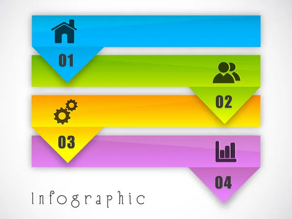 Elementos infográficos coloridos para negocios . — Archivo Imágenes Vectoriales