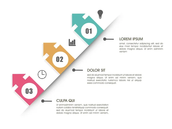 Modèle d'infographie commerciale créative mise en page . — Image vectorielle
