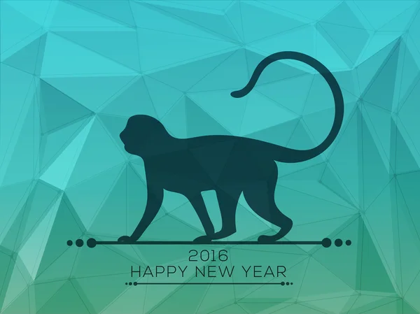 Macaco bonito para o ano novo chinês 2016 . — Vetor de Stock