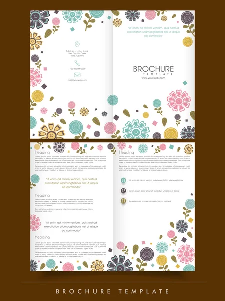 Zakelijke brochure, sjabloon of folder. — Stockvector