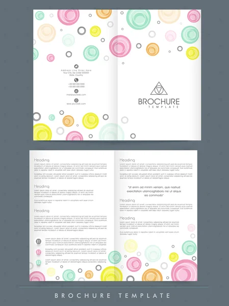 Brochure, modèle ou dépliant professionnel . — Image vectorielle