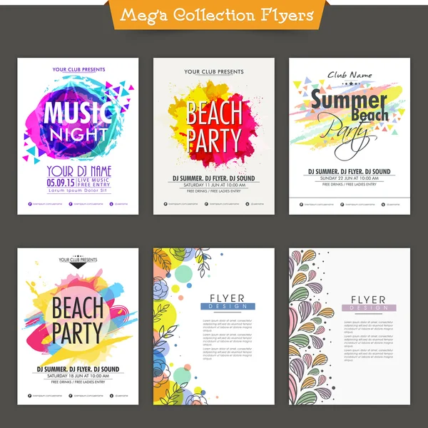 Mega collection of Flyer of Banner. — Stock Vector