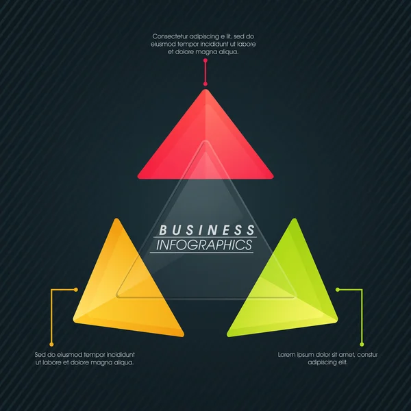 Layout de Infográfico de Negócios . — Vetor de Stock