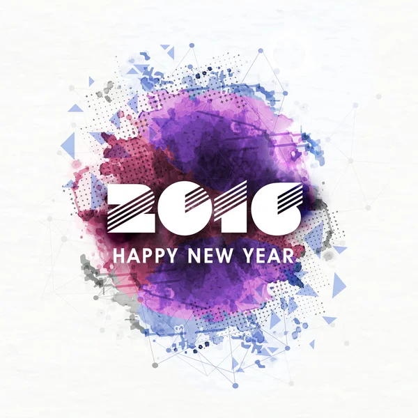 Cartão de saudação para a celebração de Ano Novo 2016 . —  Vetores de Stock