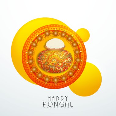 Sticky design for Happy Pongal celebration.