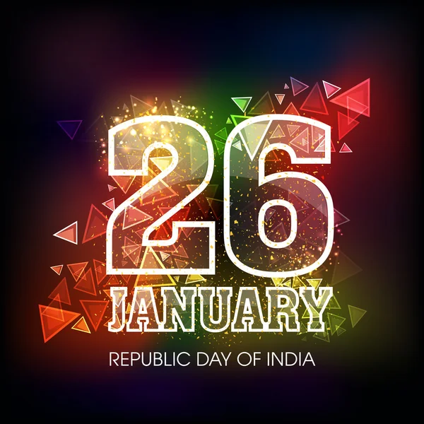 インド共和国記念日のお祝いのグリーティング カード. — ストックベクタ