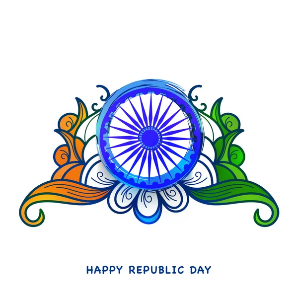 Ashoka Wheel for Republic Day celebration. — Stock Vector