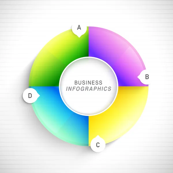 Elemento infográfico brilhante para negócios . — Vetor de Stock