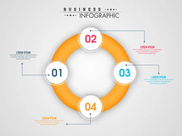 Infographic daire iş için. — Stok Vektör