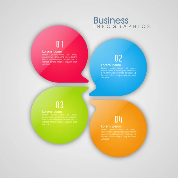Bunte infografische Elemente für Unternehmen. — Stockvektor