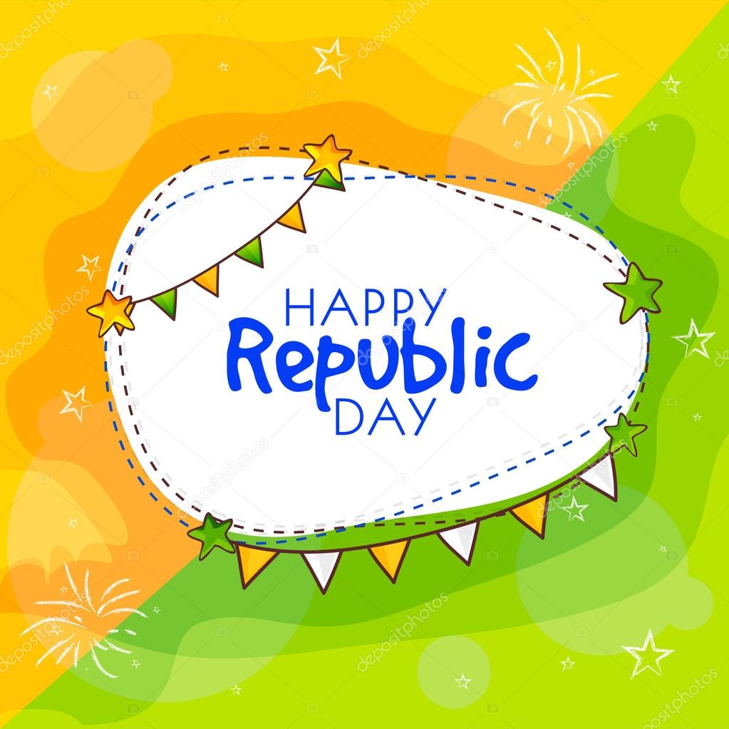 Greeting card for Indian Republic Day.