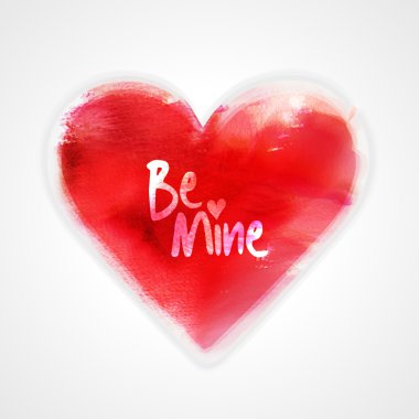 Creative red heart for Valentine's Day celebration.