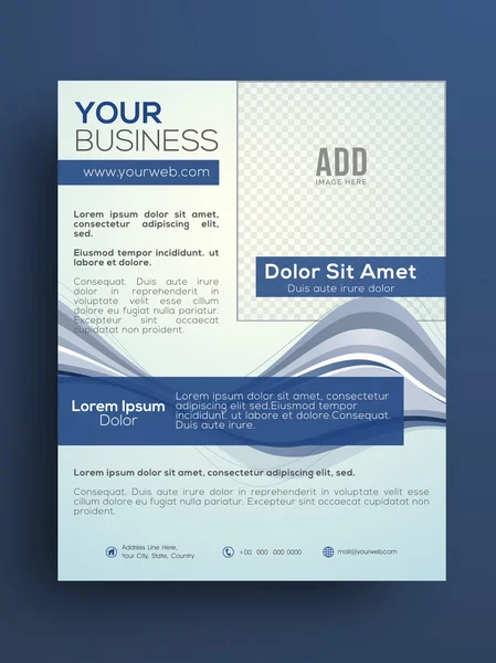 Professionele Flyer of brochure. — Stockvector