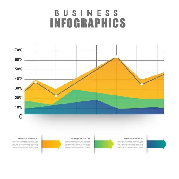 İş için Creative Infographic ögesi. — Stok Vektör