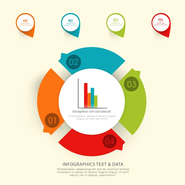 Colorful infographic elements for Business. — Stock Vector