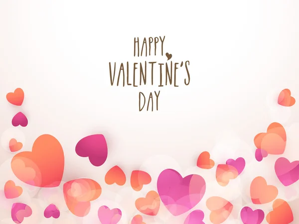 Hermosos corazones para la celebración del Día de San Valentín . — Vector de stock