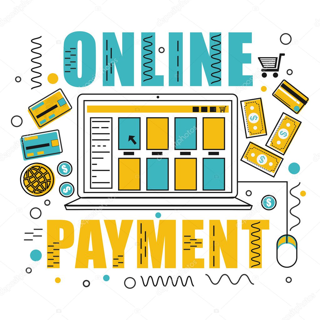 Infographic elements for Online Payment.