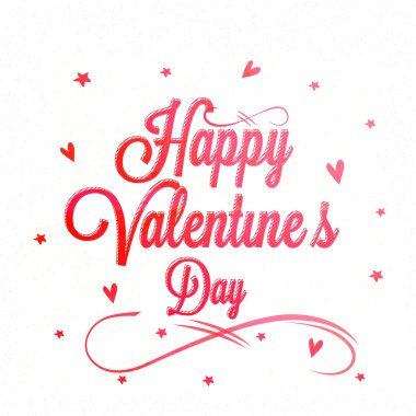 Sevgililer günü kutlama için tebrik kartı.