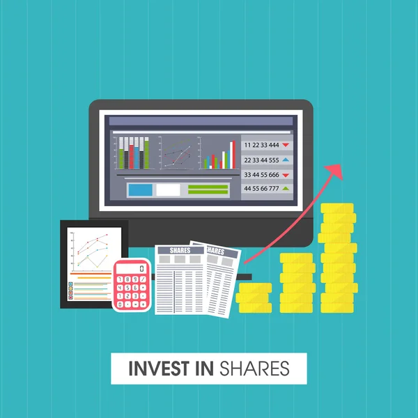 Kreativních prvků pro investiční koncepci. — Stockový vektor