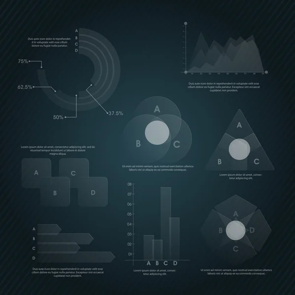 Kreatywne hopsztosy infographic układ. — Wektor stockowy