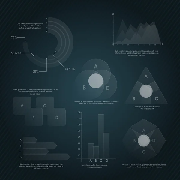 Kreatives Geschäftsinfografisches Layout. — Stockvektor