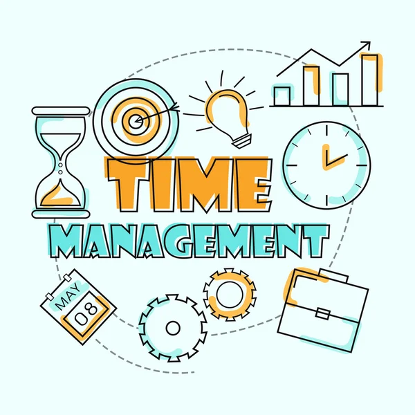 Infographic elements for Time Management concept. — Stock Vector