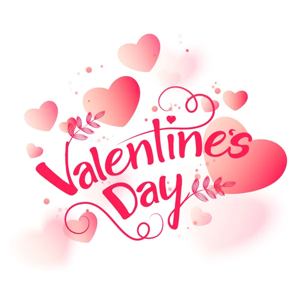 Wenskaart voor Valentine's Day viering. — Stockvector