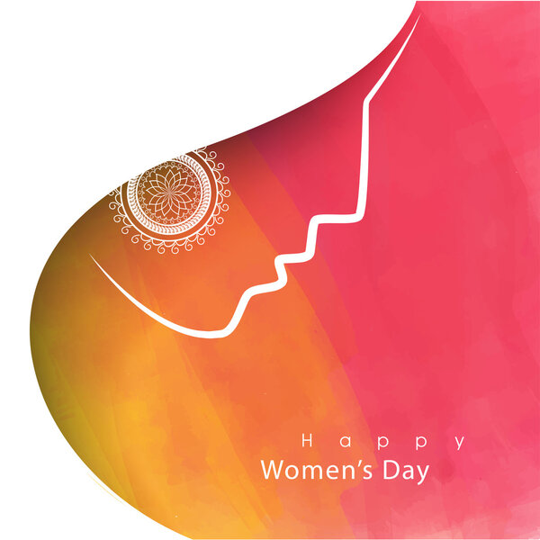 Greeting card for Women's Day celebration.
