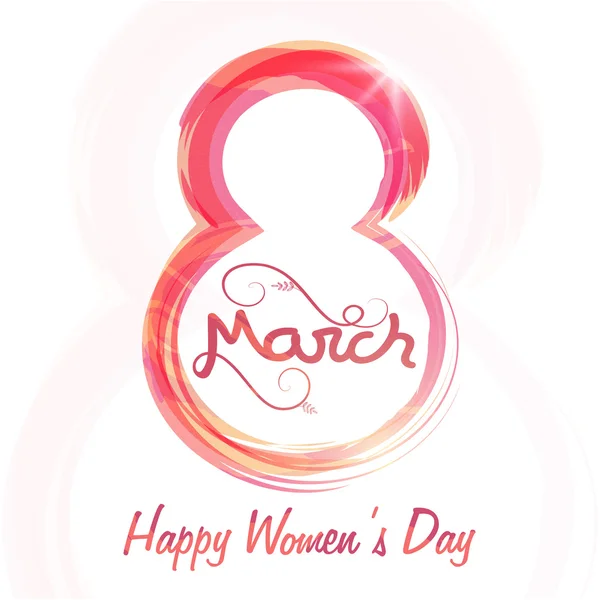 8. März zum Frauentag. — Stockvektor