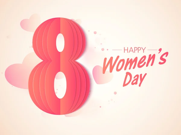 8. März zum Frauentag. — Stockvektor