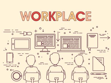 İşyerinde işçilerin.