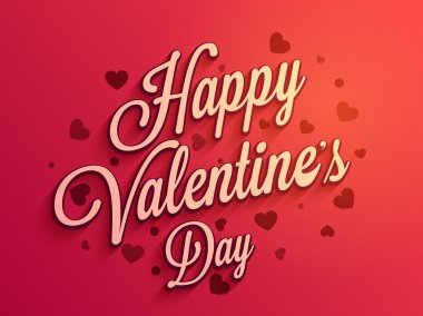 Sevgililer günü kutlama için tebrik kartı.