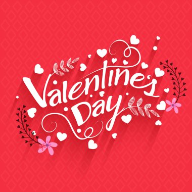 Sevgililer günü kutlama için tebrik kartı.