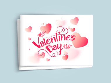 Sevgililer günü için tebrik kartı..