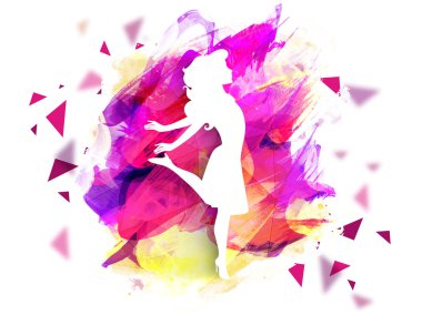 Kadınlar günü kutlama için genç kız.