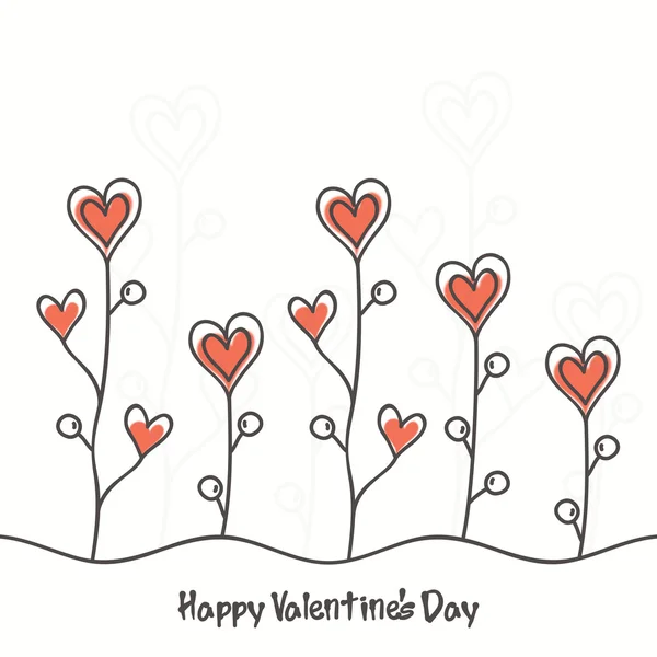 Greeting card for Valentine's Day celebration. — Stock Vector