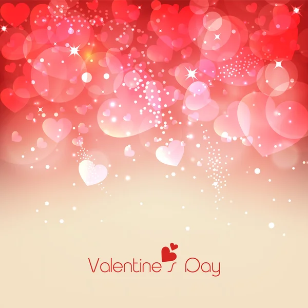 Wenskaart voor Valentijnsdag. — Stockvector