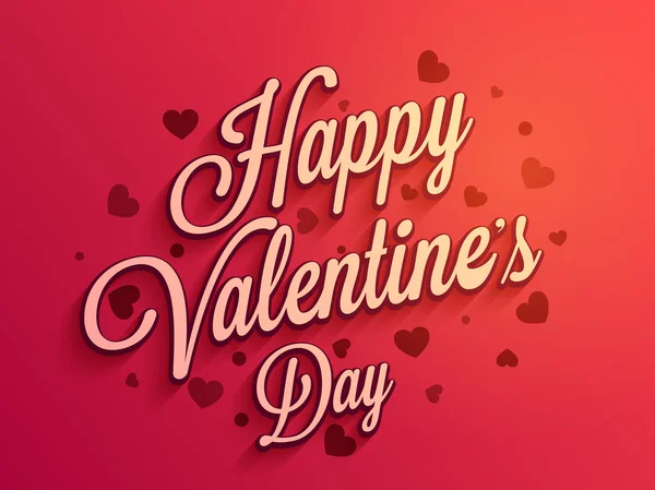 Tarjeta de felicitación para la celebración del Día de San Valentín . — Vector de stock