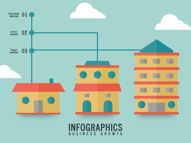 İş Infographic düzeni.