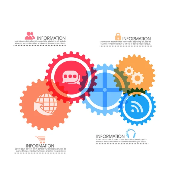 Layout infografico aziendale . — Vettoriale Stock