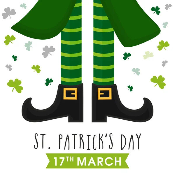 Wenskaart voor st. patrick's day viering. — Stockvector