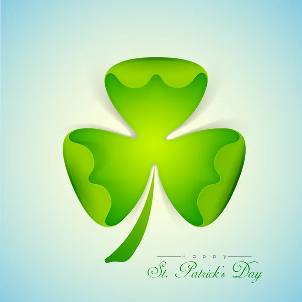 Creative Shamrock Leaf for St. Patrick's Day. — Stock Vector