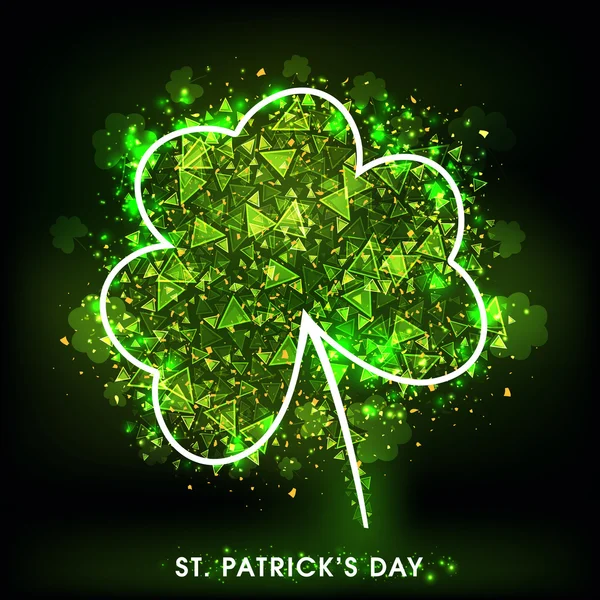 Abstract Shamrock Leaf for St. Patrick's Day. — Stockový vektor