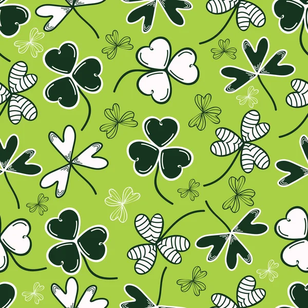 Beautiful pattern for St. Patrick's Day concept. — Stok Vektör